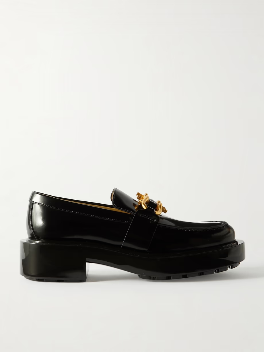 Monsieur embellished patent-leather loafers Monsieur embellished patent-leather loafers