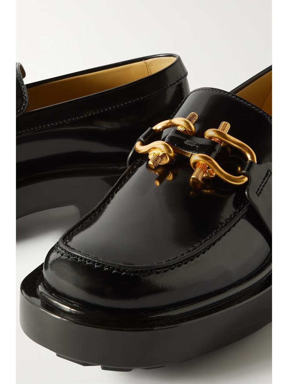 Monsieur embellished patent-leather loafers Monsieur embellished patent-leather loafers