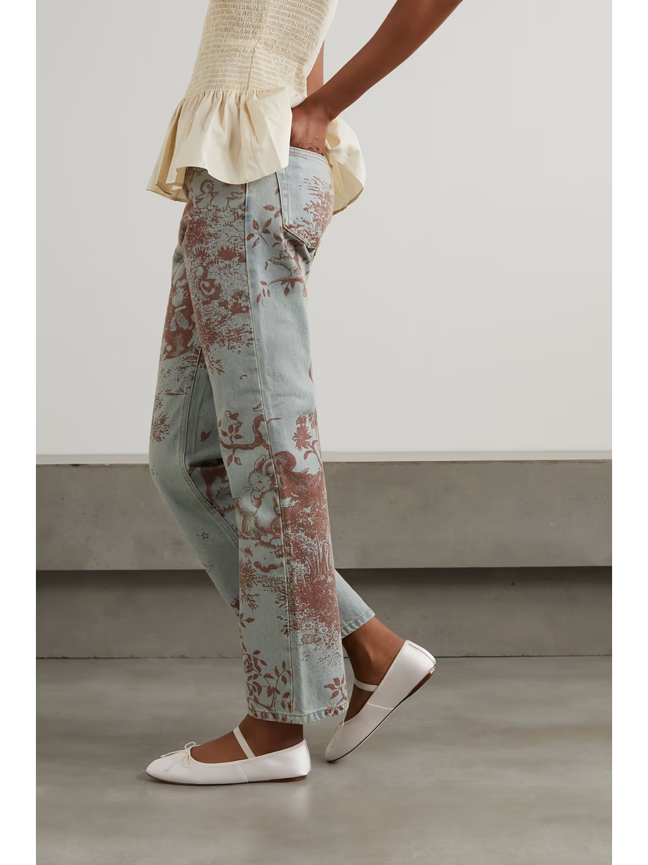 + NET SUSTAIN Leonie grosgrain-trimmed satin ballet flats + NET SUSTAIN Leonie grosgrain-trimmed satin ballet flats