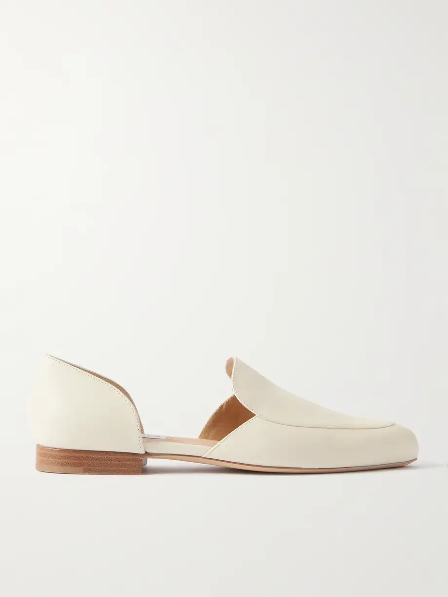Jax cutout leather point-toe flats Jax cutout leather point-toe flats