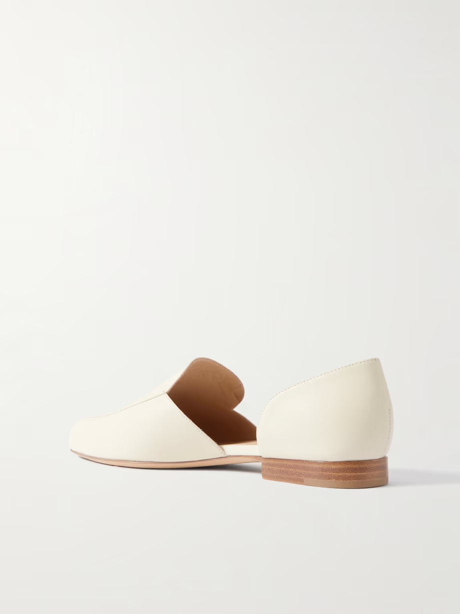 Jax cutout leather point-toe flats Jax cutout leather point-toe flats