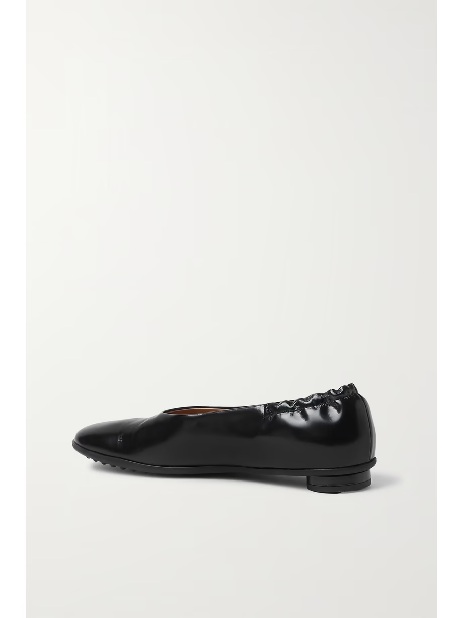 Atomic Ballerina glossed-leather ballet flats Atomic Ballerina glossed-leather ballet flats