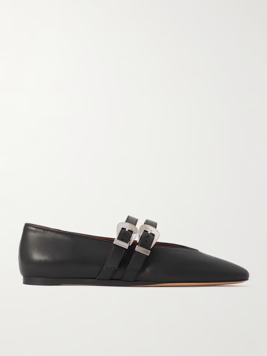 Claudia leather Mary-Jane ballet flats Claudia leather Mary-Jane ballet flats