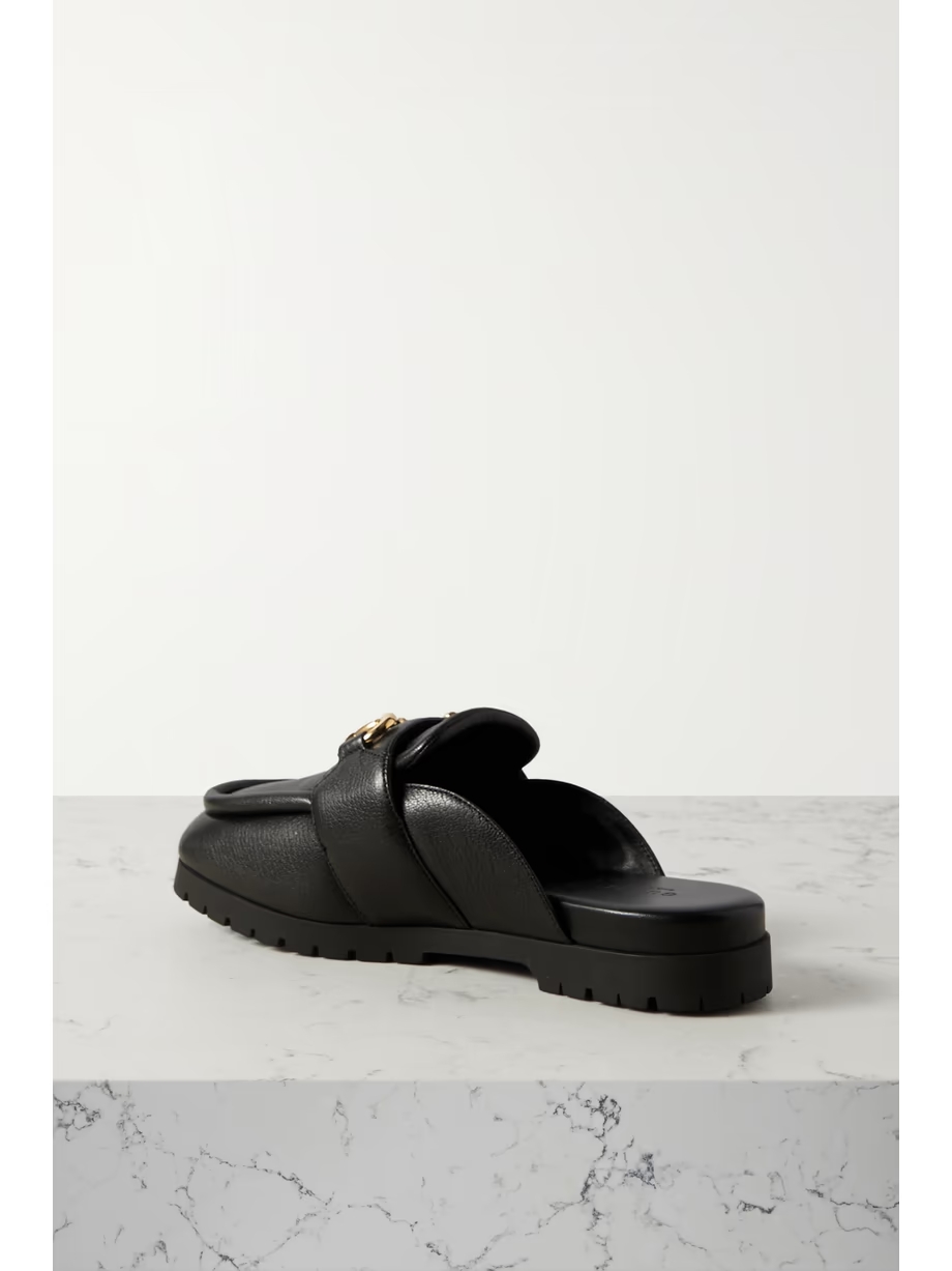 Airel horsebit-detailed leather slippers Airel horsebit-detailed leather slippers