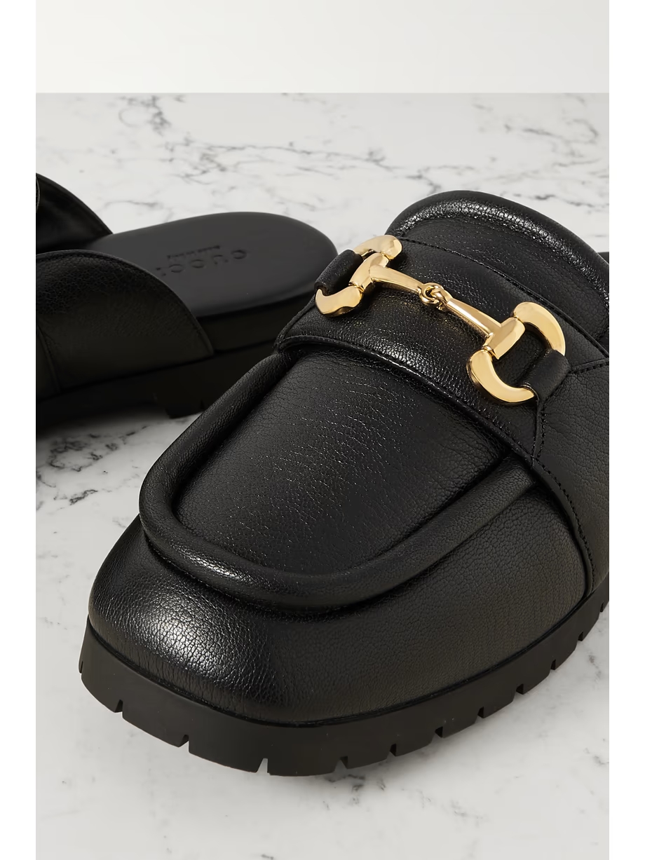 Airel horsebit-detailed leather slippers Airel horsebit-detailed leather slippers