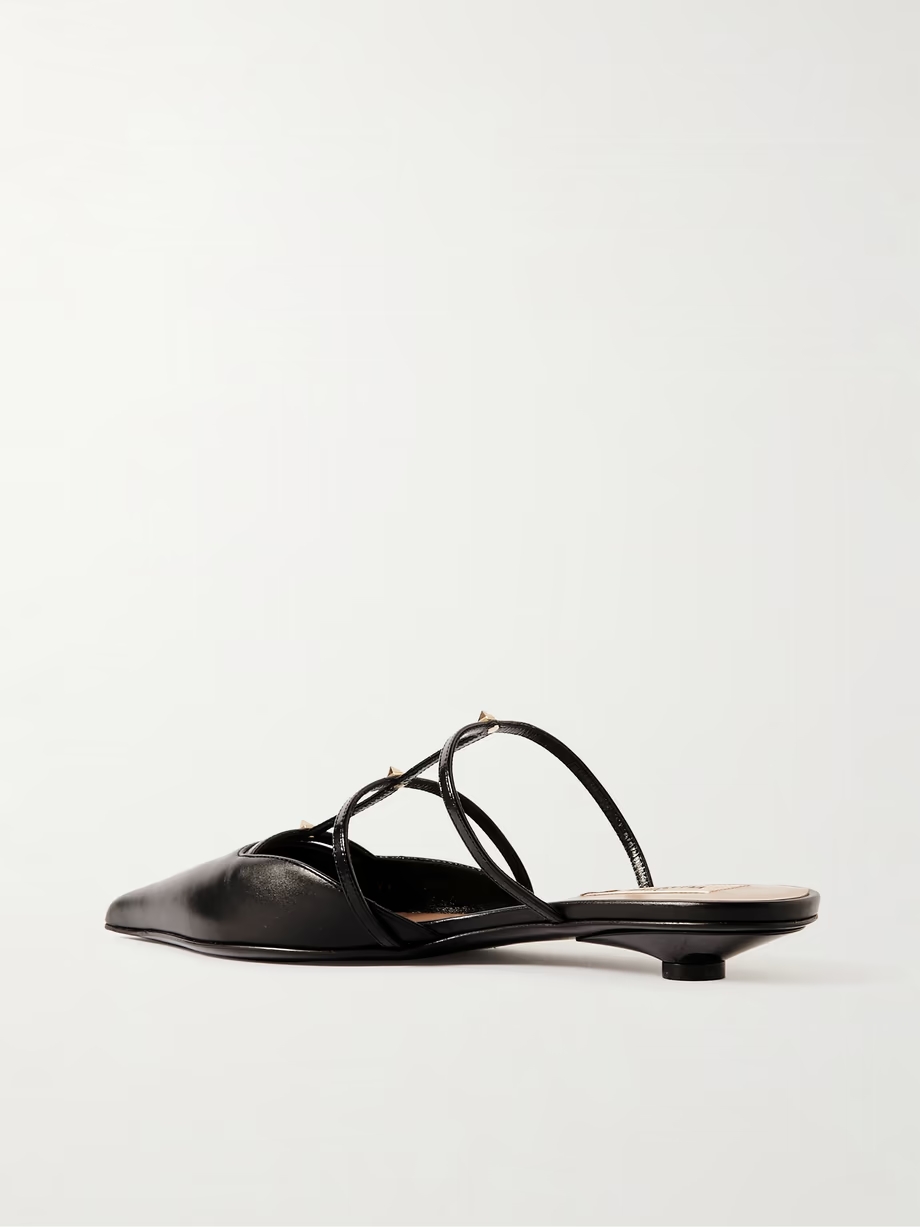 Rockstud 20 embellished leather mules Rockstud 20 embellished leather mules