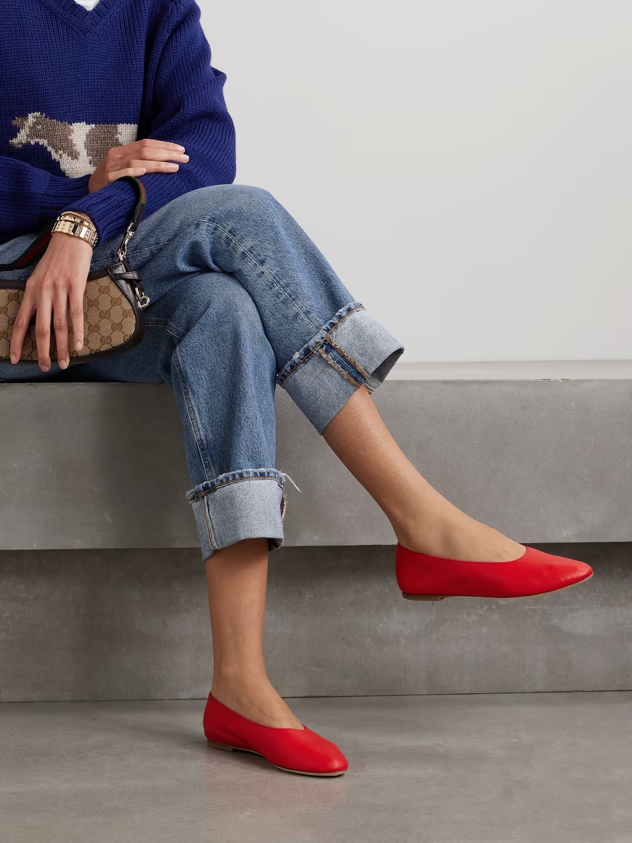 Alba leather ballet flats Alba leather ballet flats