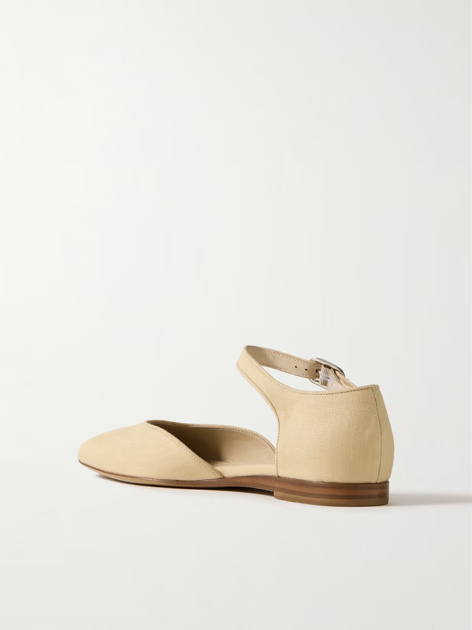 Linen Mary Jane ballet flats Linen Mary Jane ballet flats