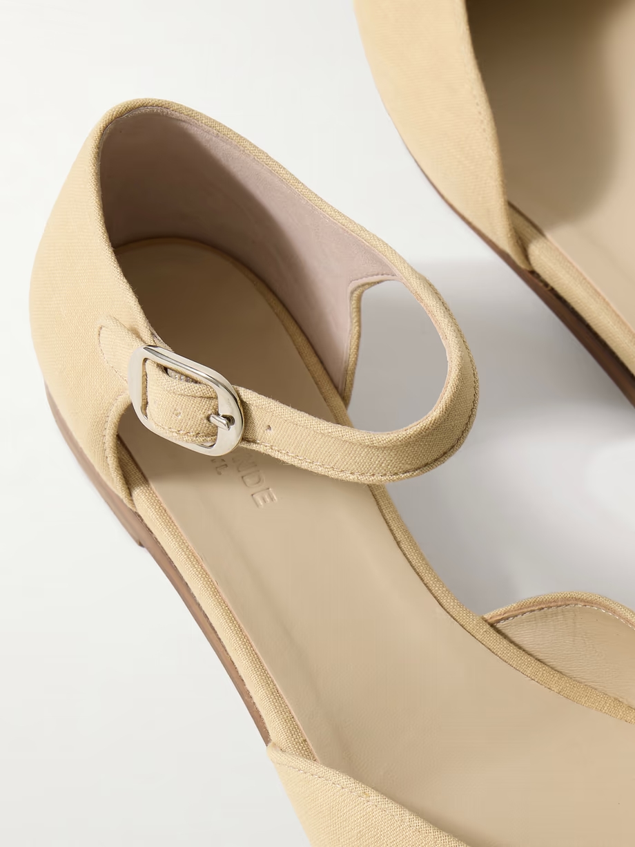 Linen Mary Jane ballet flats Linen Mary Jane ballet flats