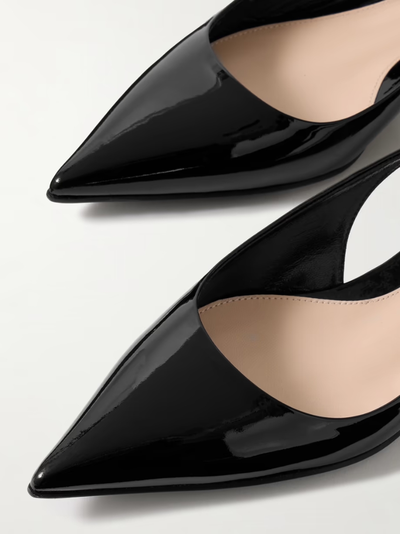 Signoria embellished patent-leather ballet flats Signoria embellished patent-leather ballet flats