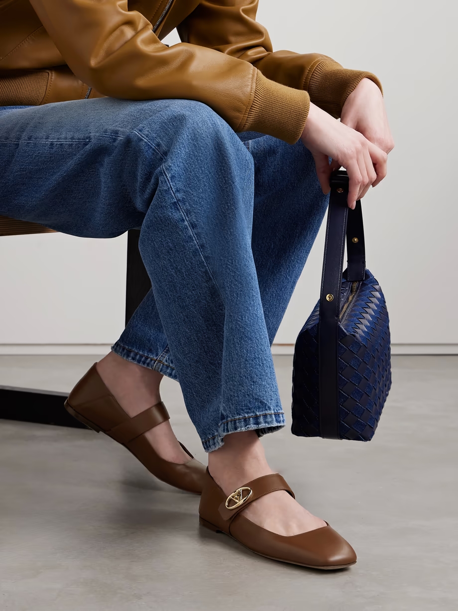 VLOGO Locker leather ballet flats VLOGO Locker leather ballet flats