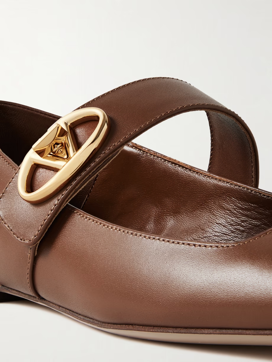 VLOGO Locker leather ballet flats VLOGO Locker leather ballet flats