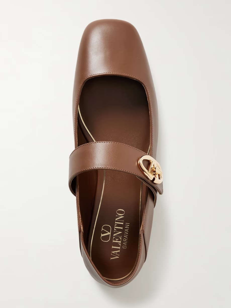 VLOGO Locker leather ballet flats VLOGO Locker leather ballet flats