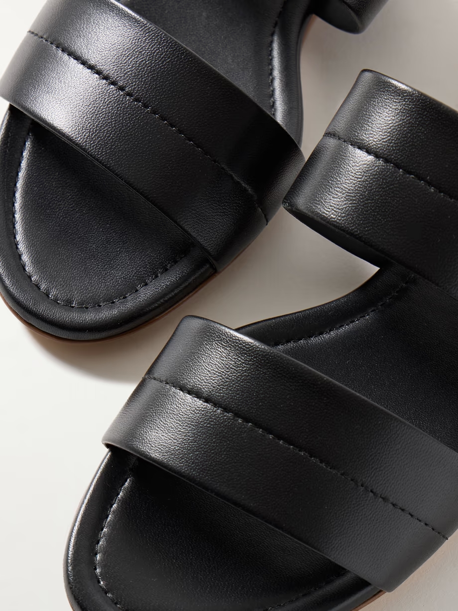 Lora leather slides Lora leather slides