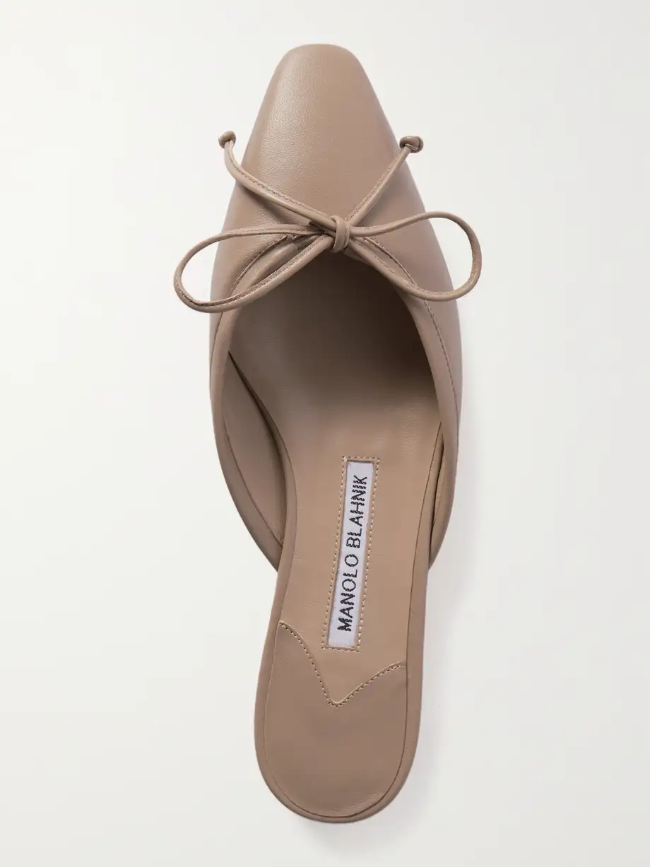 Ballerimu leather point-toe mules Ballerimu leather point-toe mules