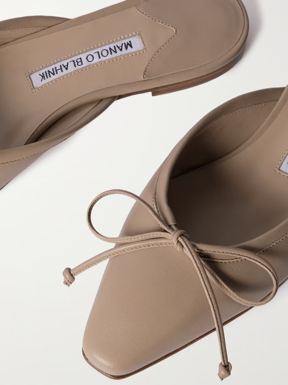 Ballerimu leather point-toe mules Ballerimu leather point-toe mules