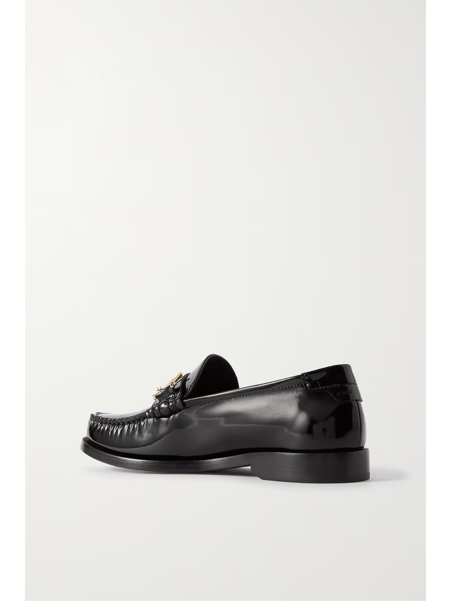 Le Loafer embellished patent-leather loafers Le Loafer embellished patent-leather loafers