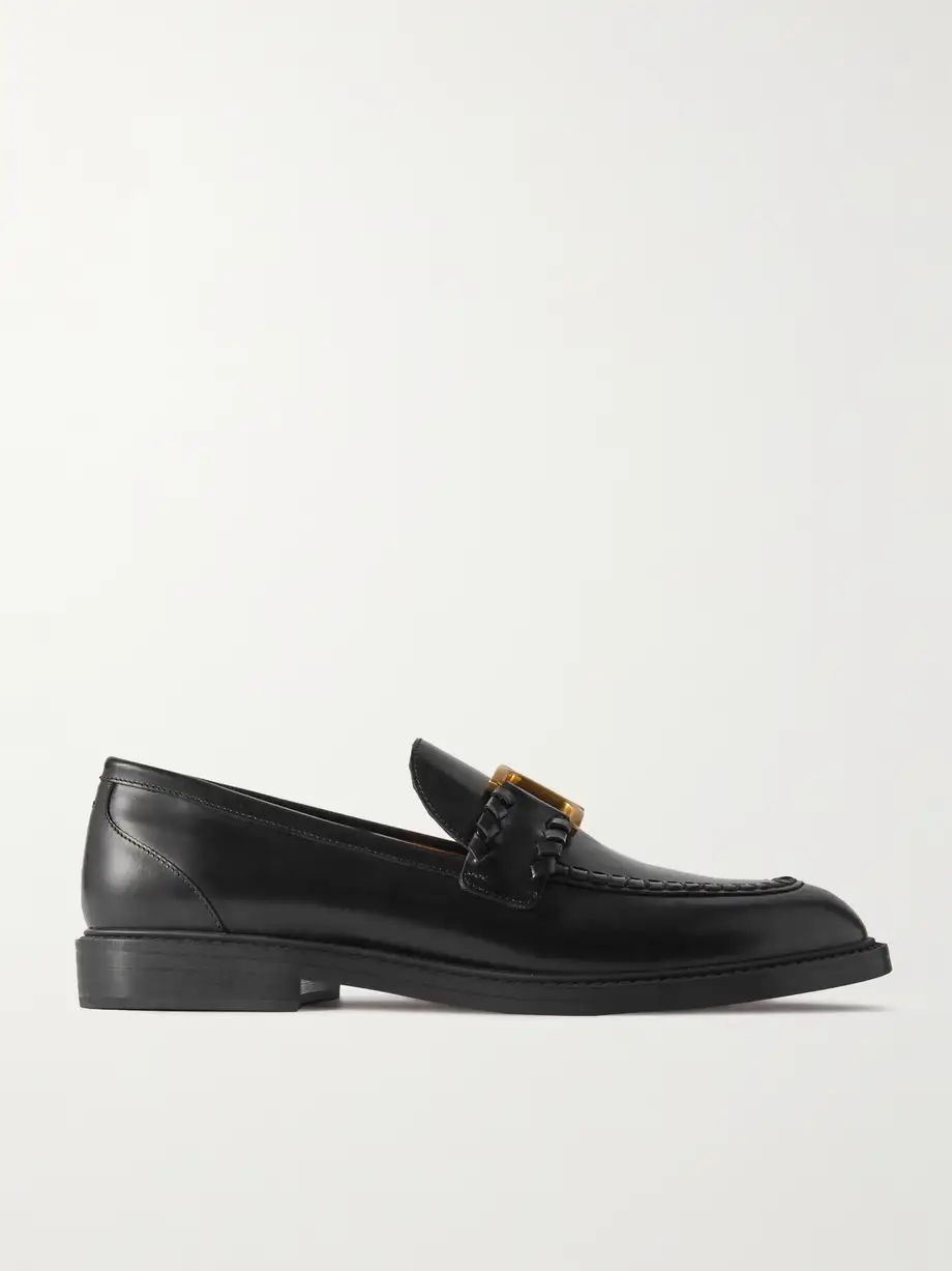 Marcie embellished leather loafers Marcie embellished leather loafers