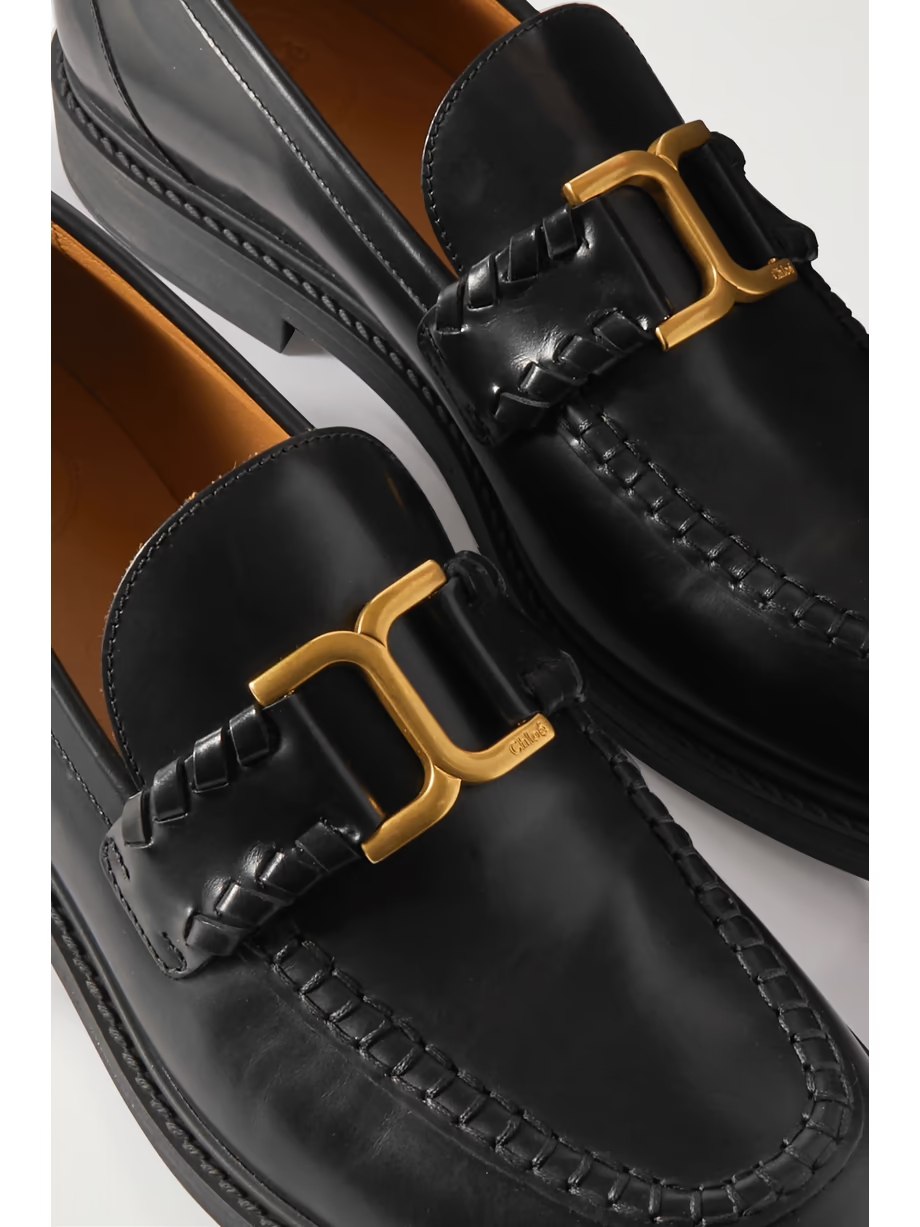 Marcie embellished leather loafers Marcie embellished leather loafers