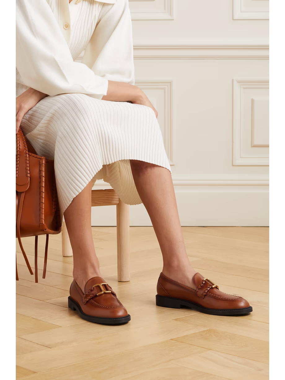 Marcie embellished leather loafers Marcie embellished leather loafers