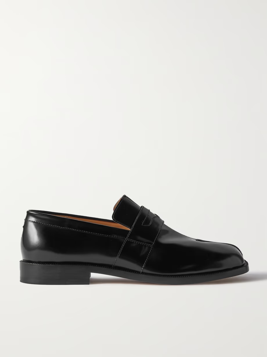 Tabi split-toe glossed-leather loafers Tabi split-toe glossed-leather loafers