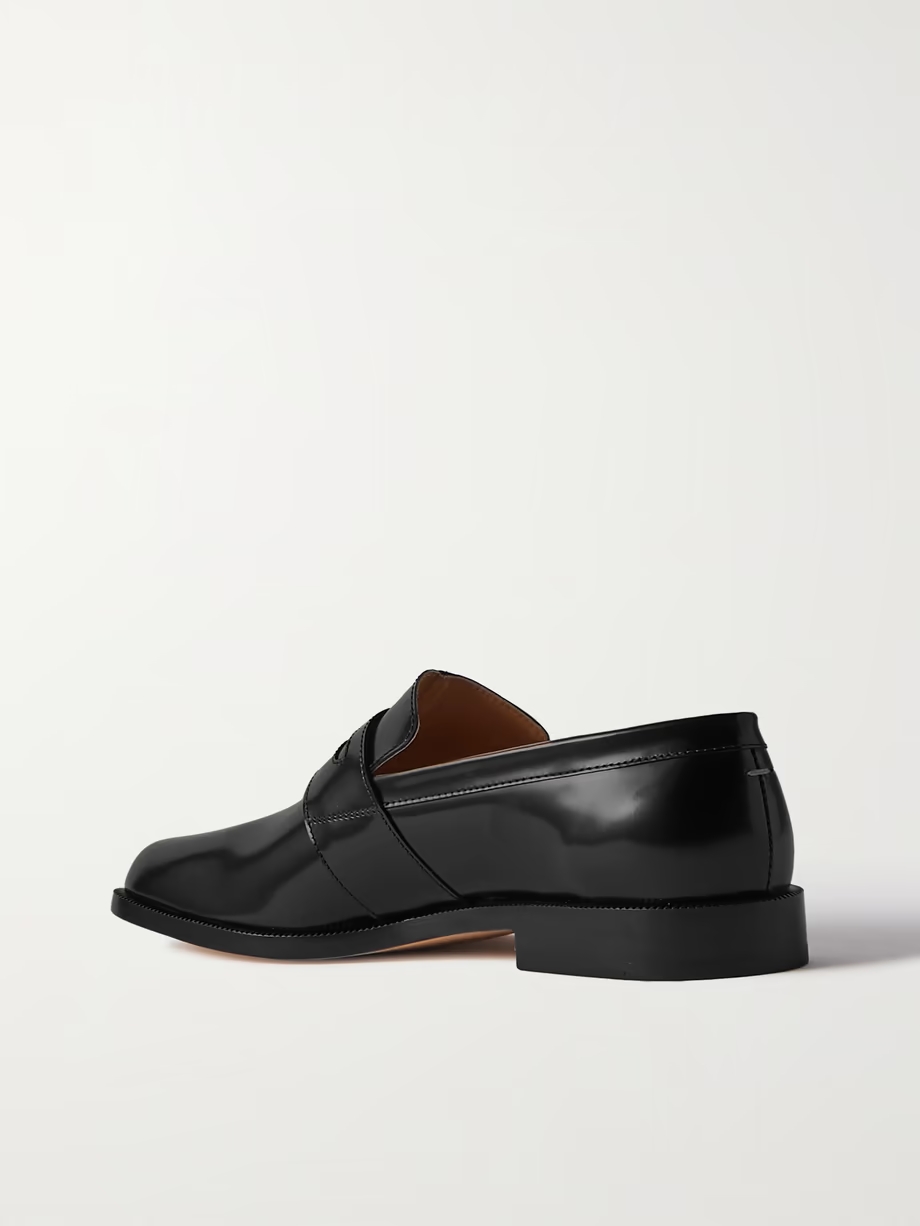 Tabi split-toe glossed-leather loafers Tabi split-toe glossed-leather loafers