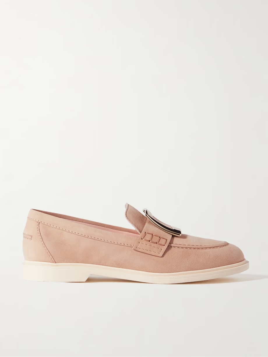 Embellished suede loafers Embellished suede loafers