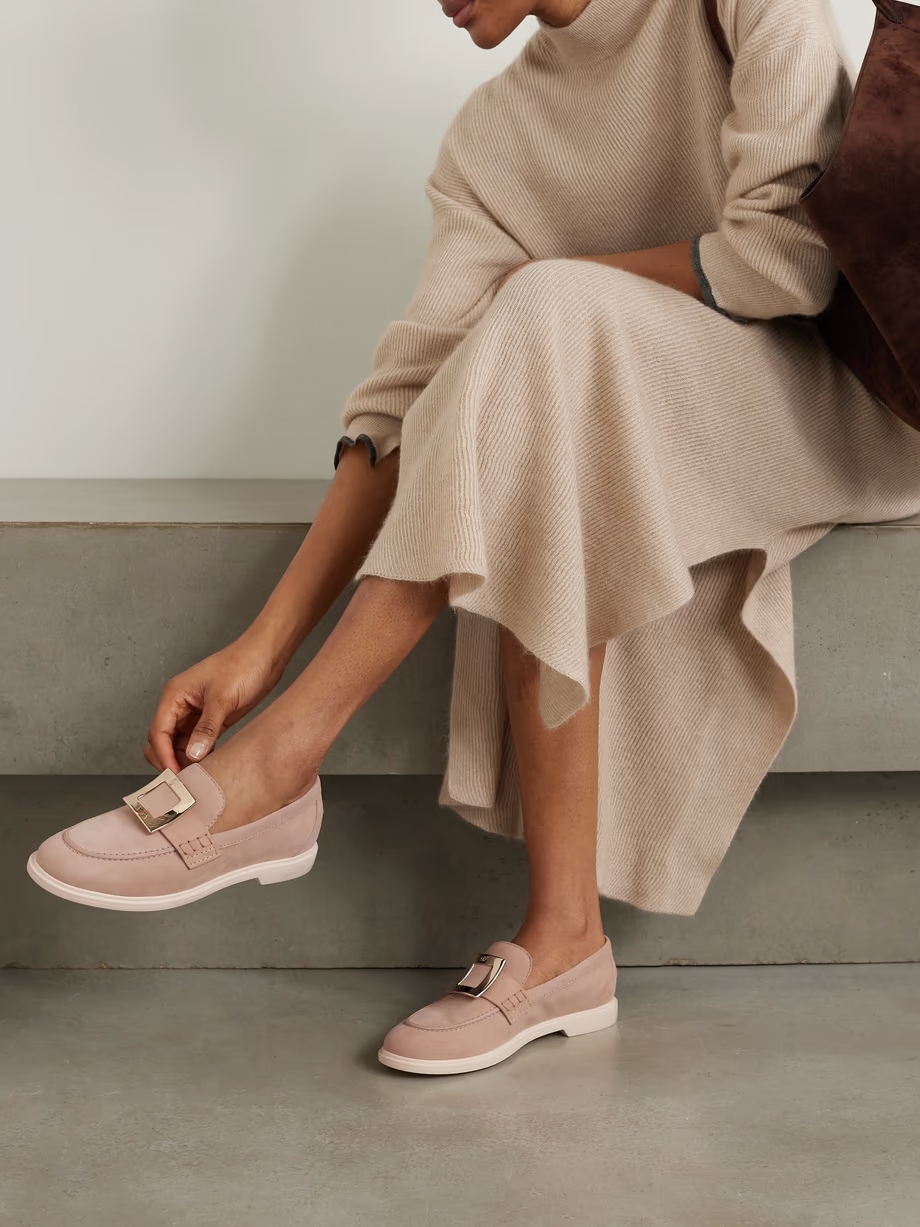 Embellished suede loafers Embellished suede loafers