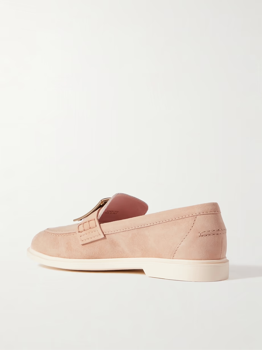 Embellished suede loafers Embellished suede loafers