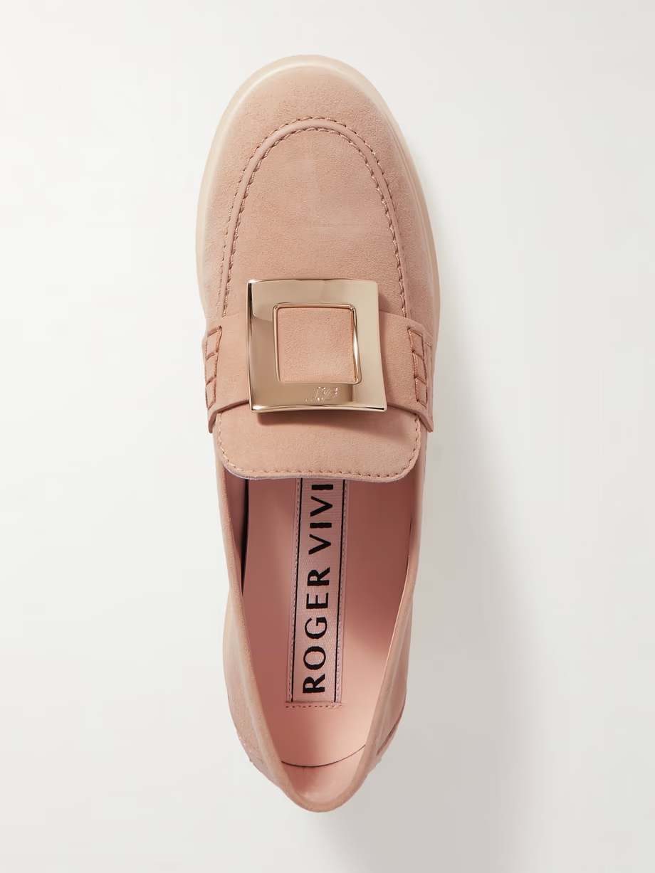 Embellished suede loafers Embellished suede loafers