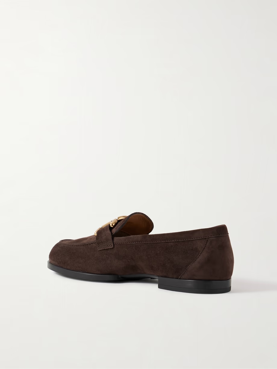 Gomma embellished suede loafers Gomma embellished suede loafers
