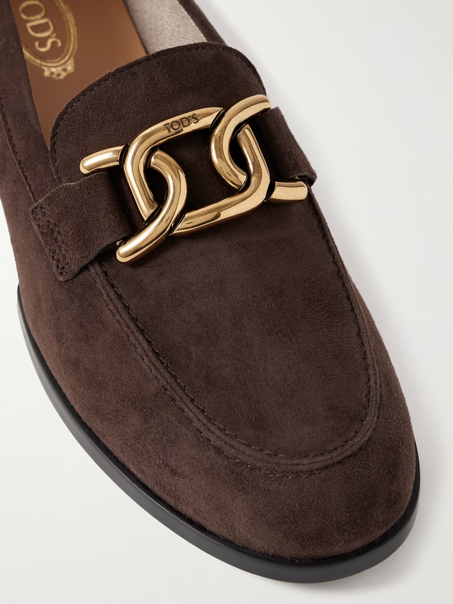 Gomma embellished suede loafers Gomma embellished suede loafers