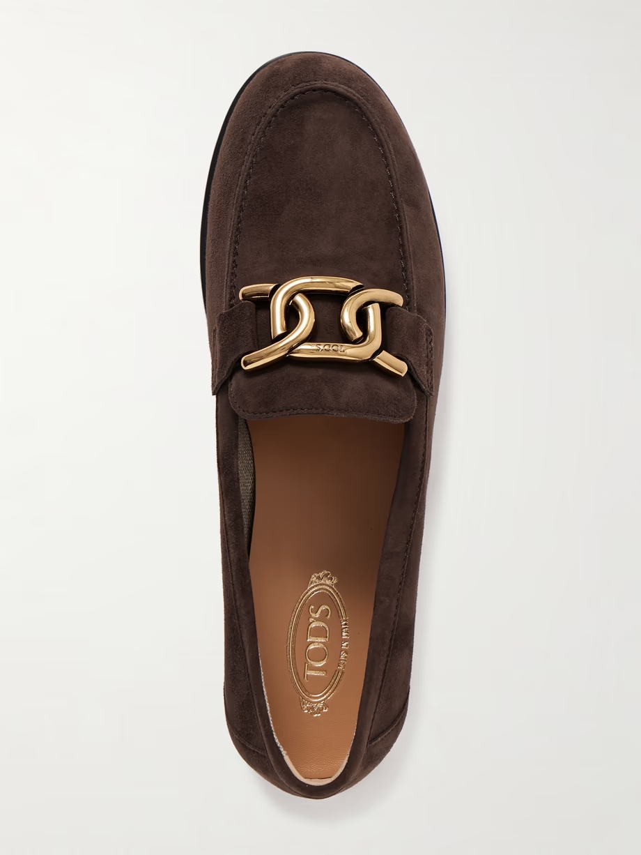 Gomma embellished suede loafers Gomma embellished suede loafers