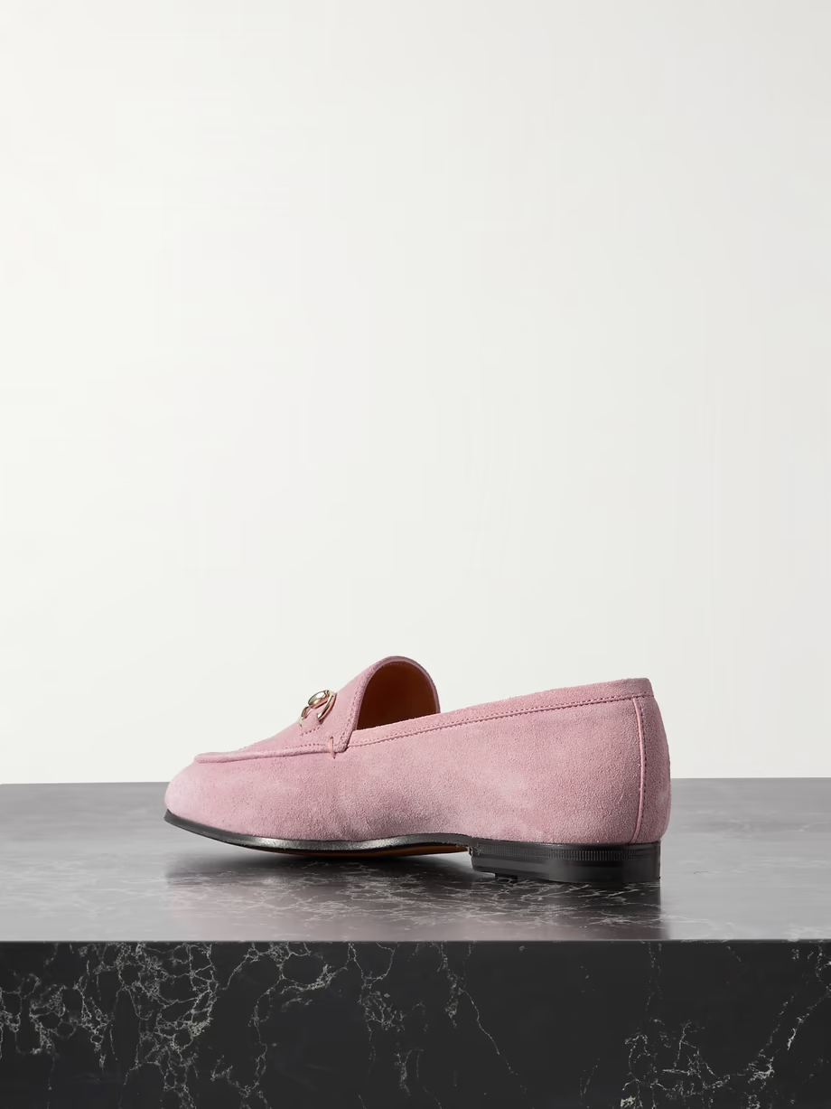 Jordaan horsebit-detailed suede loafers