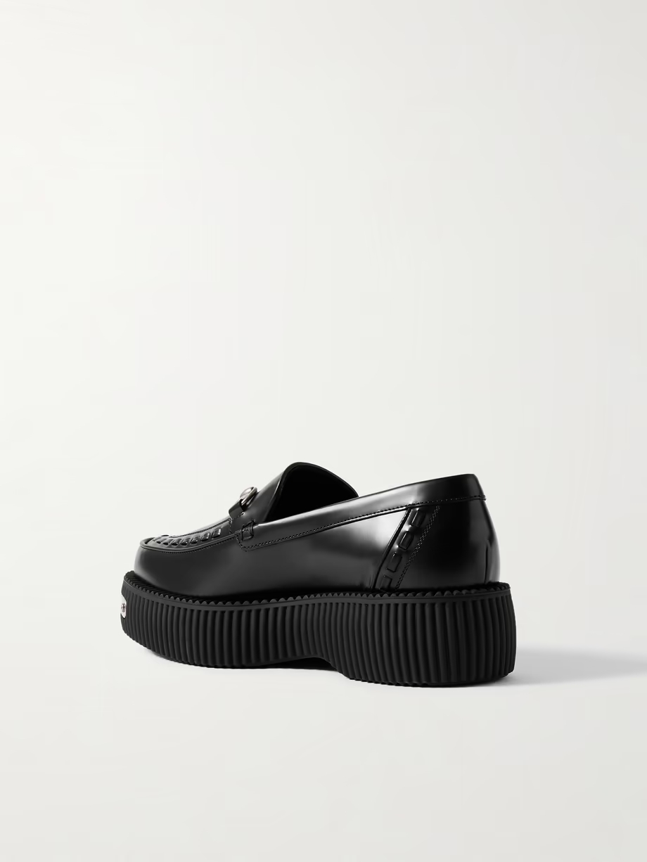 Creeper horsebit-detailed leather loafers Creeper horsebit-detailed leather loafers