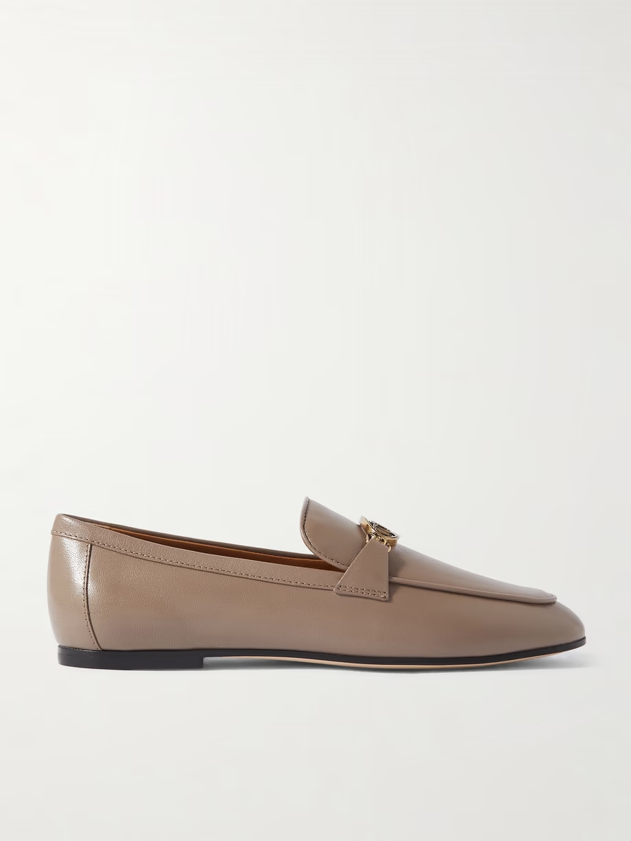Embellished leather loafers Embellished leather loafers