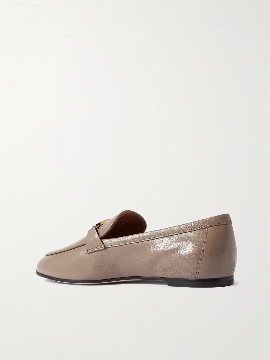 Embellished leather loafers Embellished leather loafers