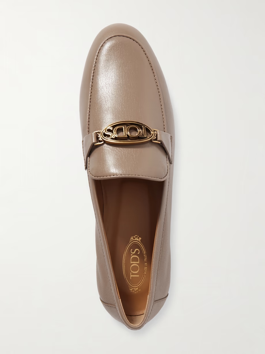 Embellished leather loafers Embellished leather loafers
