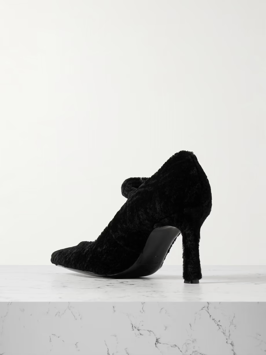 Kelly shearling Mary Jane pumps Kelly shearling Mary Jane pumps