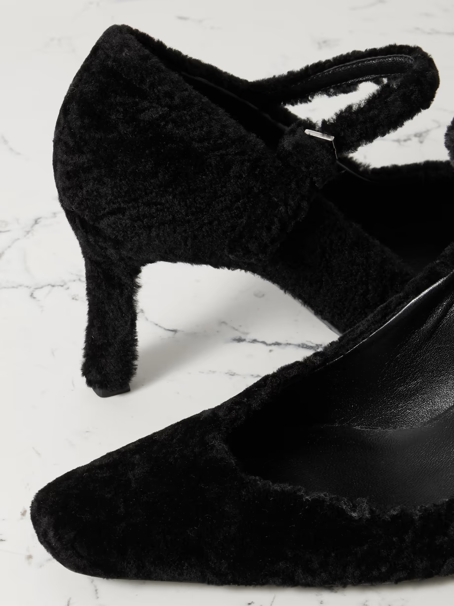 Kelly shearling Mary Jane pumps Kelly shearling Mary Jane pumps