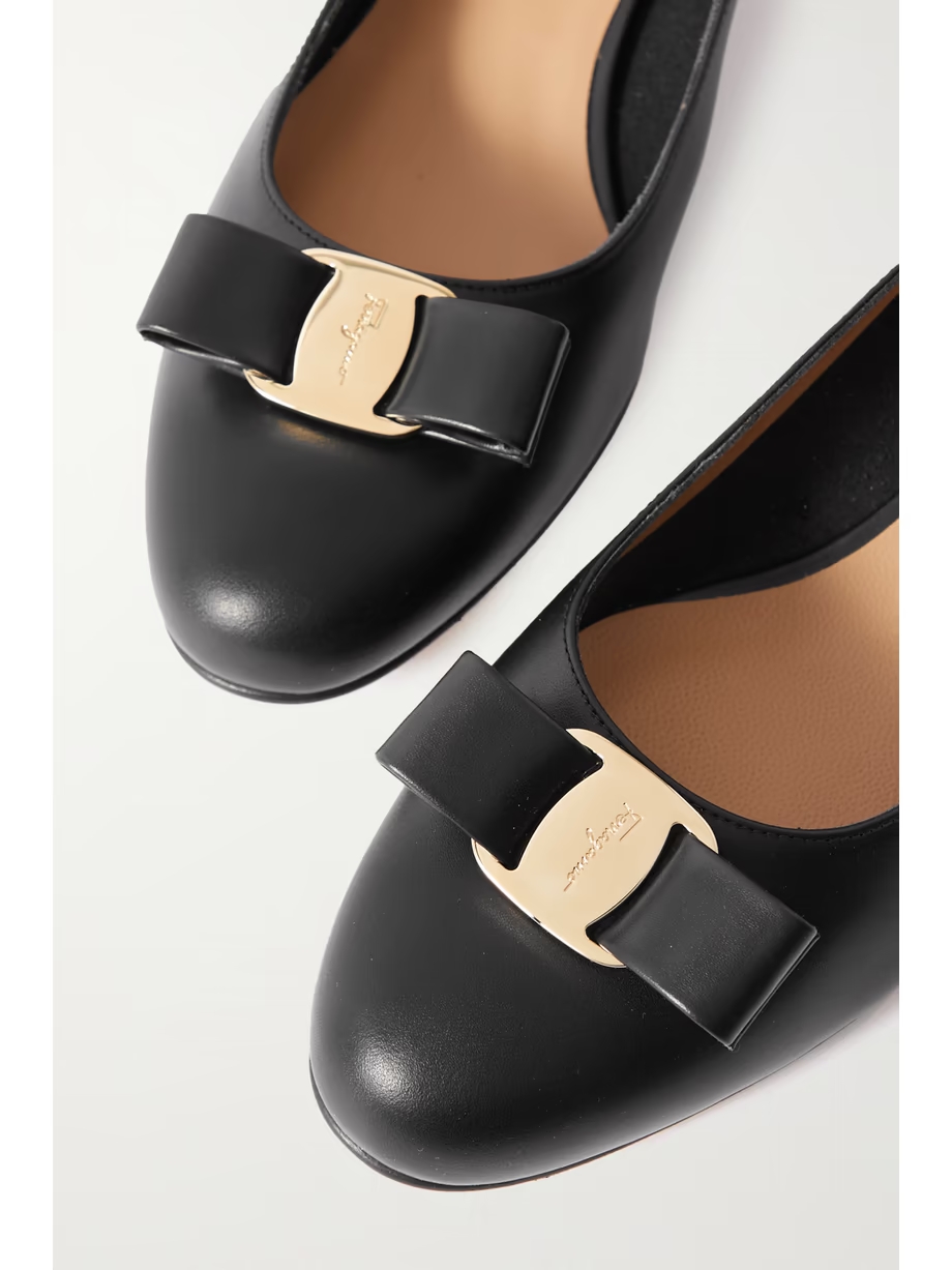 Vara bow-embellished leather pumps Vara bow-embellished leather pumps