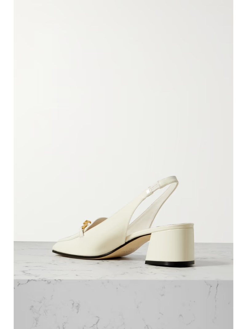 Diamond Tilda 45 embellished patent-leather slingback pumps Diamond Tilda 45 embellished patent-leather slingback pumps