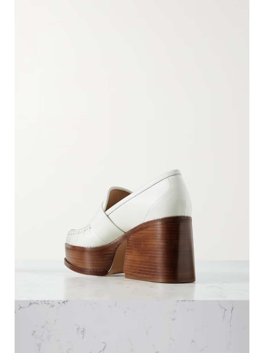 Augusta leather platform loafers Augusta leather platform loafers