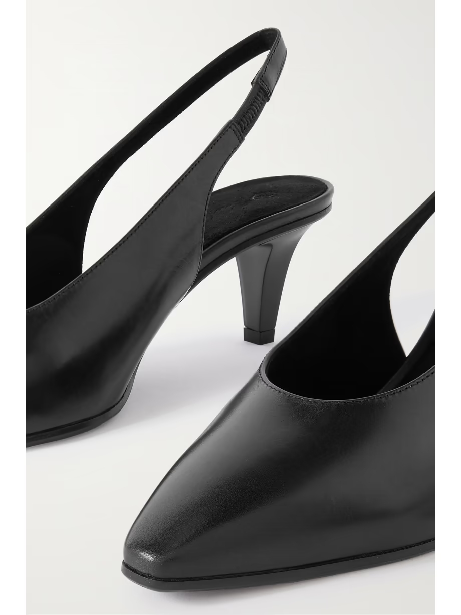 Rebecca leather slingback pumps Rebecca leather slingback pumps