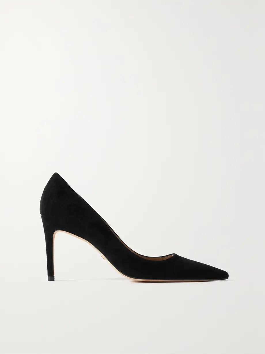 Stuart suede point-toe pumps Stuart suede point-toe pumps