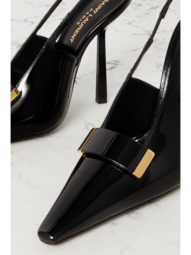 Madame patent-leather slingback pumps Madame patent-leather slingback pumps