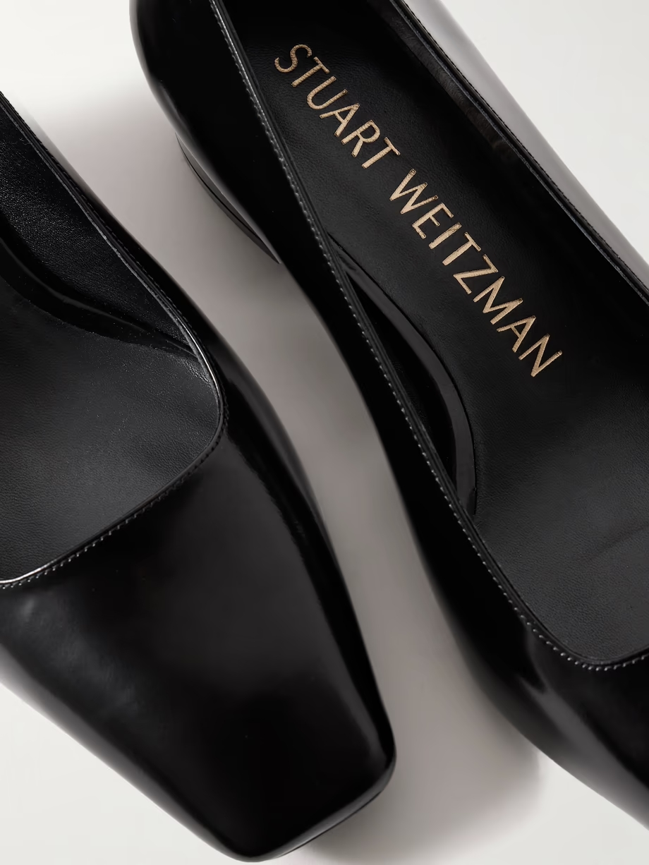 Vera glossed-leather pumps Vera glossed-leather pumps