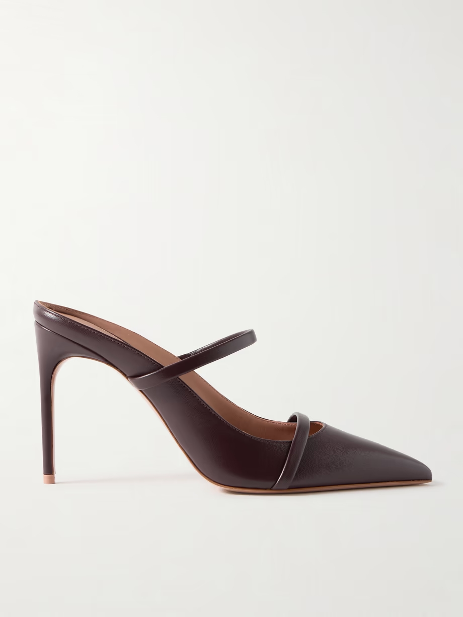 Aurora 90 leather mules Aurora 90 leather mules