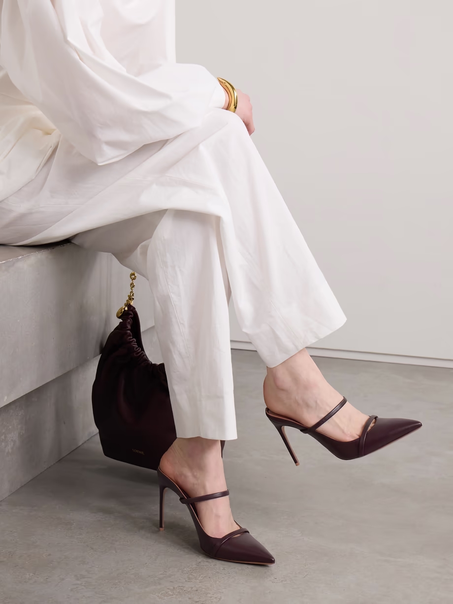 Aurora 90 leather mules Aurora 90 leather mules