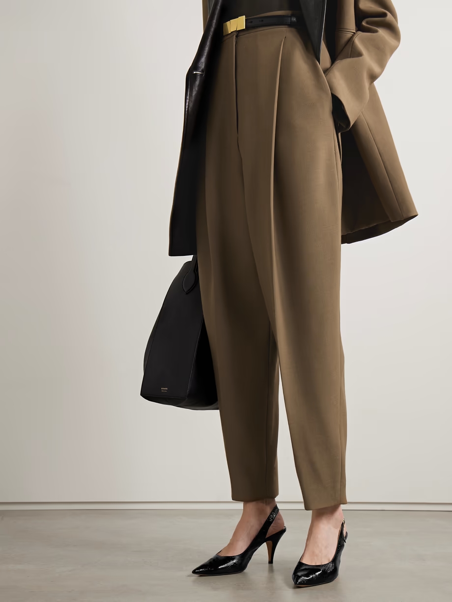 River crinkled-leather slingback pumps River crinkled-leather slingback pumps